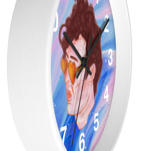 Clock - Elvis Face Groovy